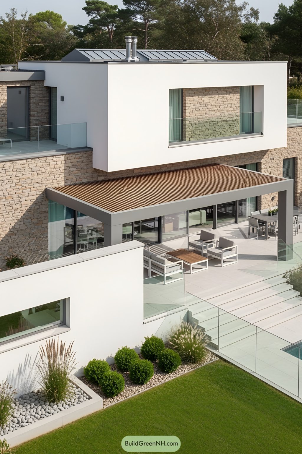 25 Modern Houses with Patios and Gardens That Wow