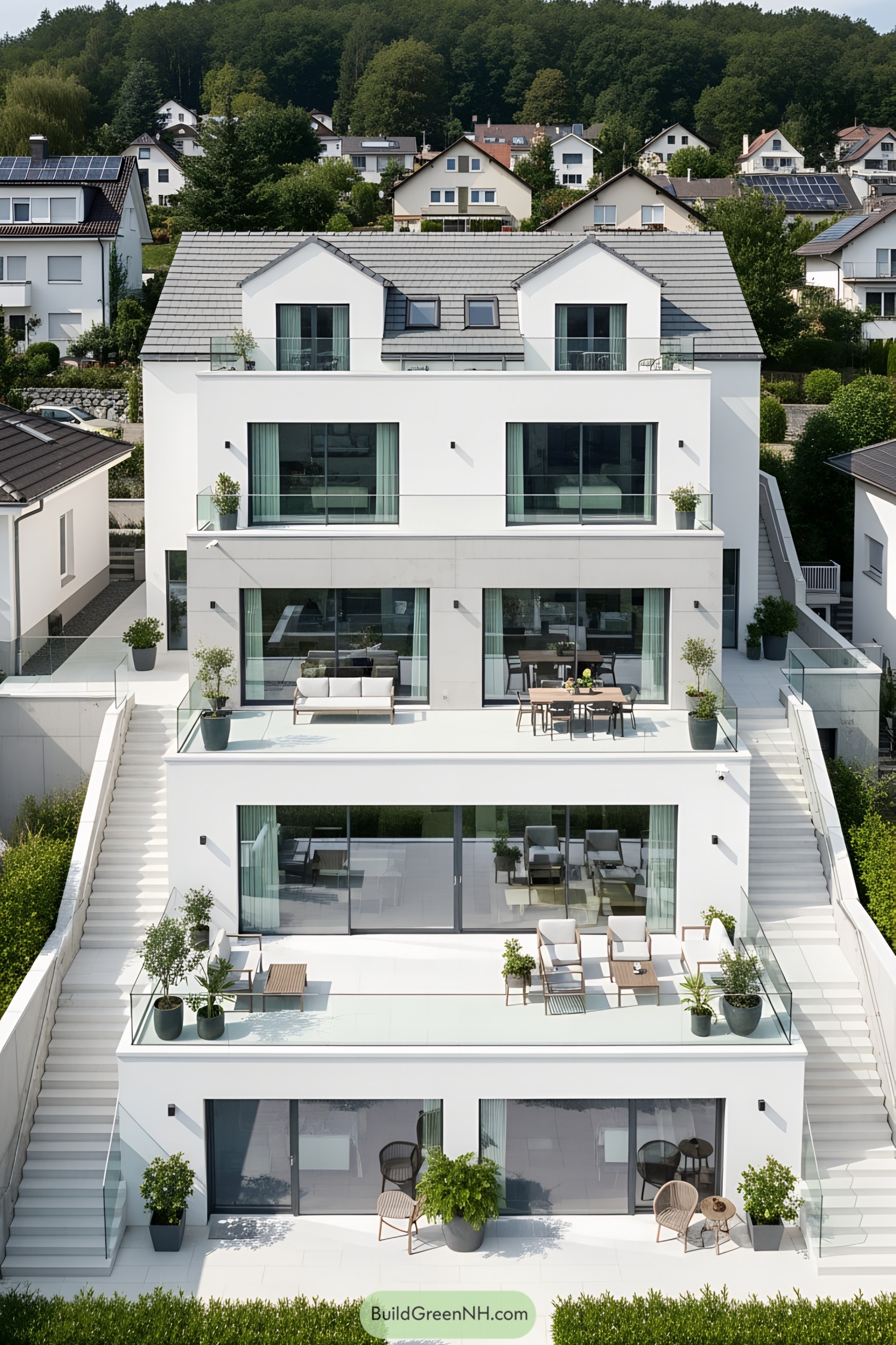 25 Modern Houses With White Terraces That Shine Like Clouds