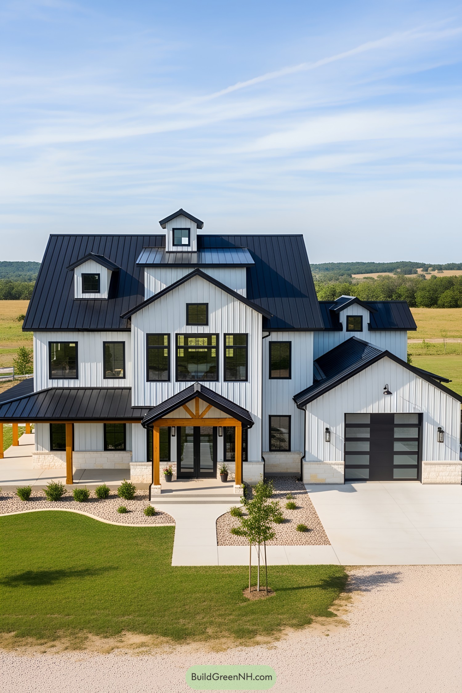Stunning multi-level barndominium with modern design