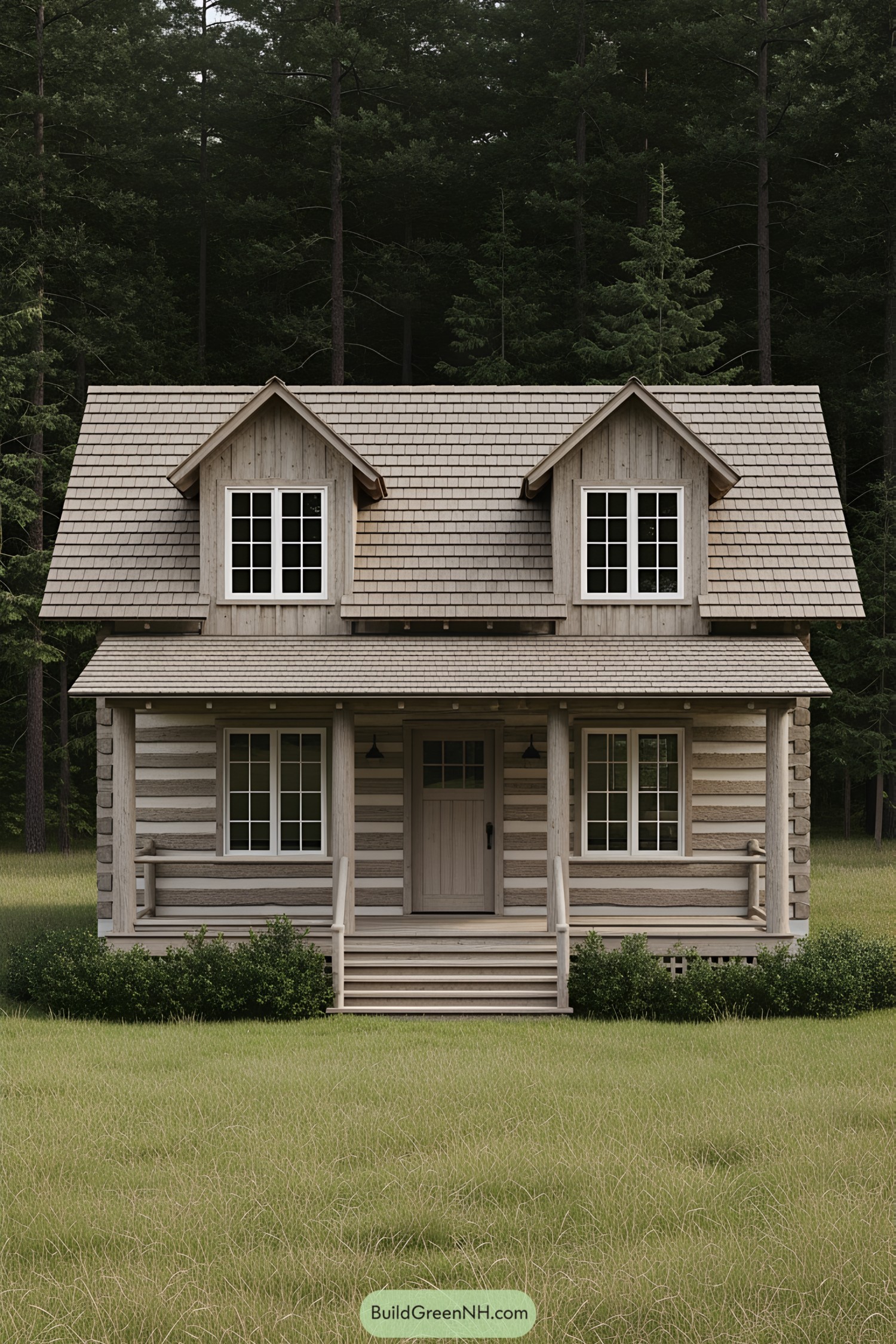 Cozy log cabin in the woods