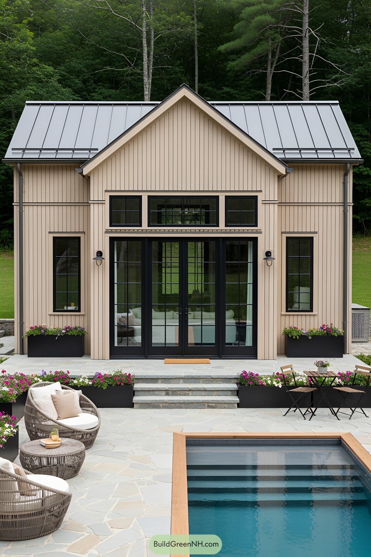 Small house with pool and patio