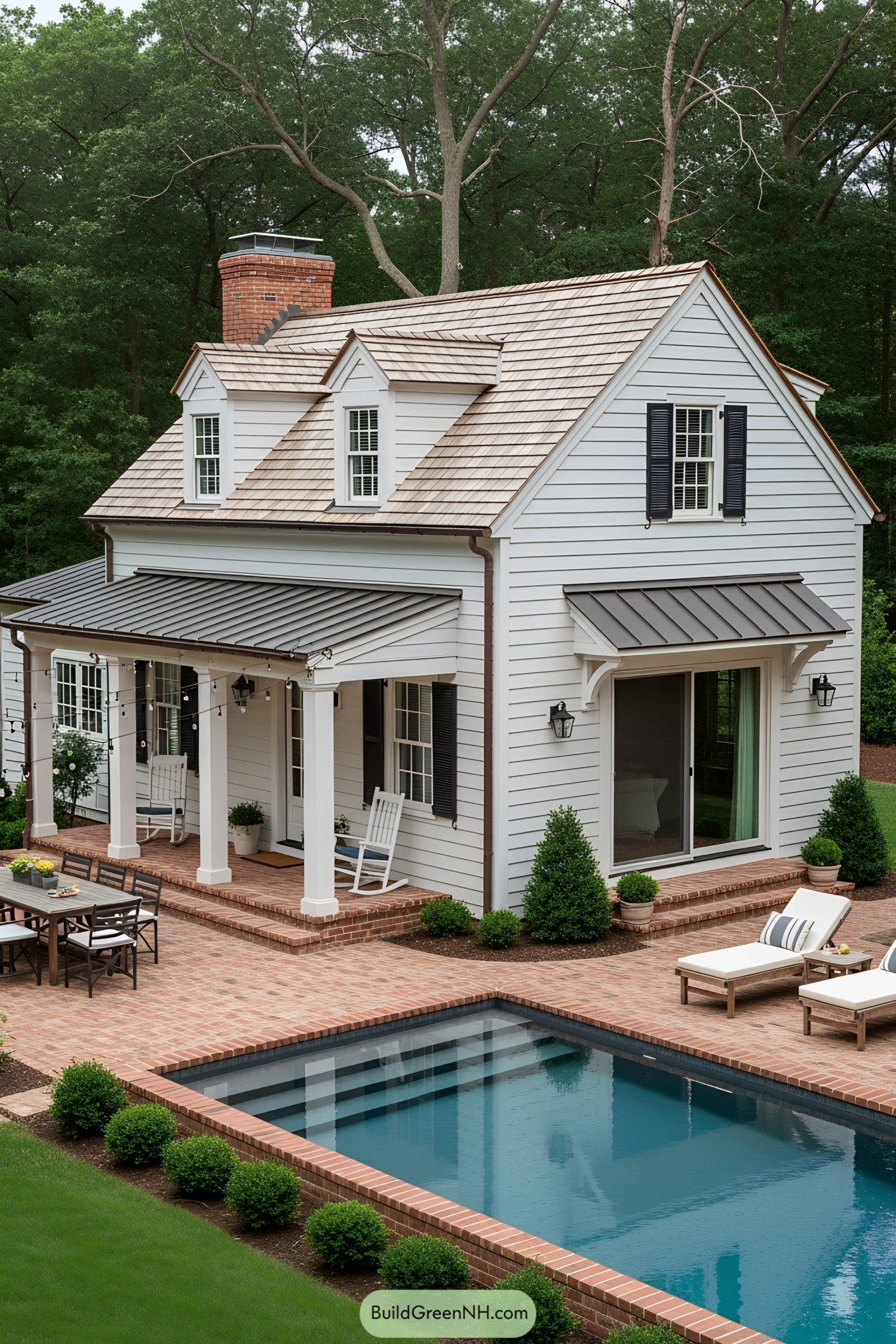 Small house with patio and pool
