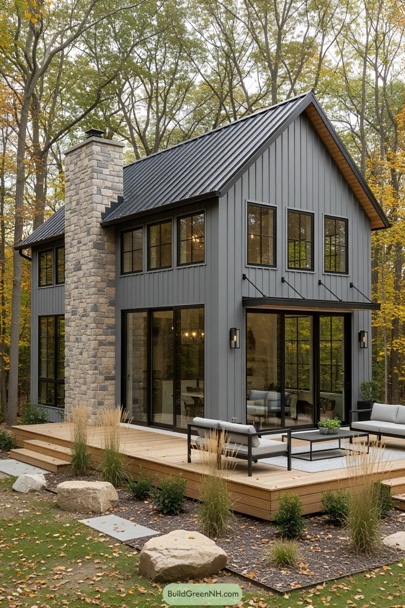 change house color to grey metal