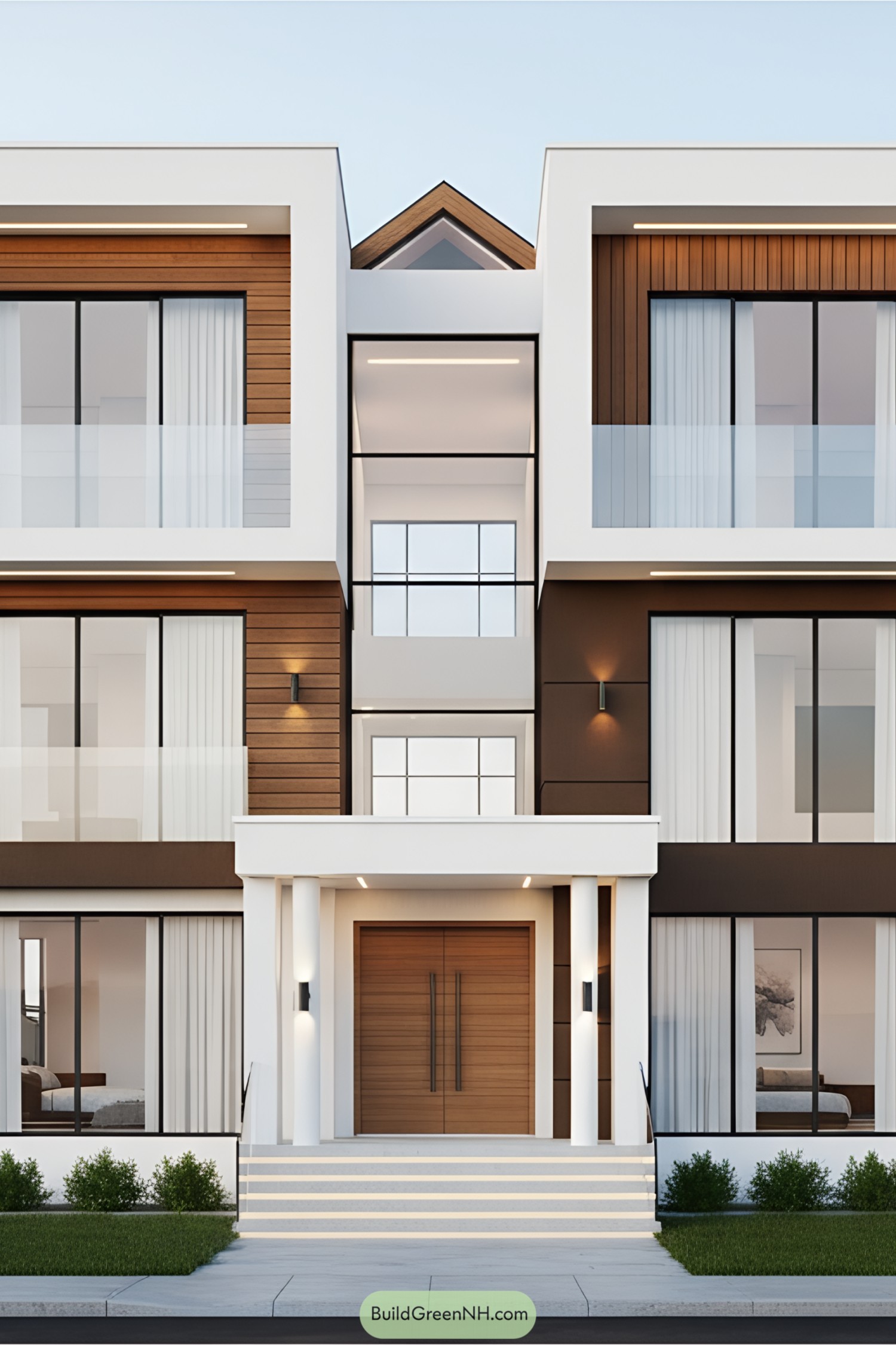 Stylish two-floor house with modern design