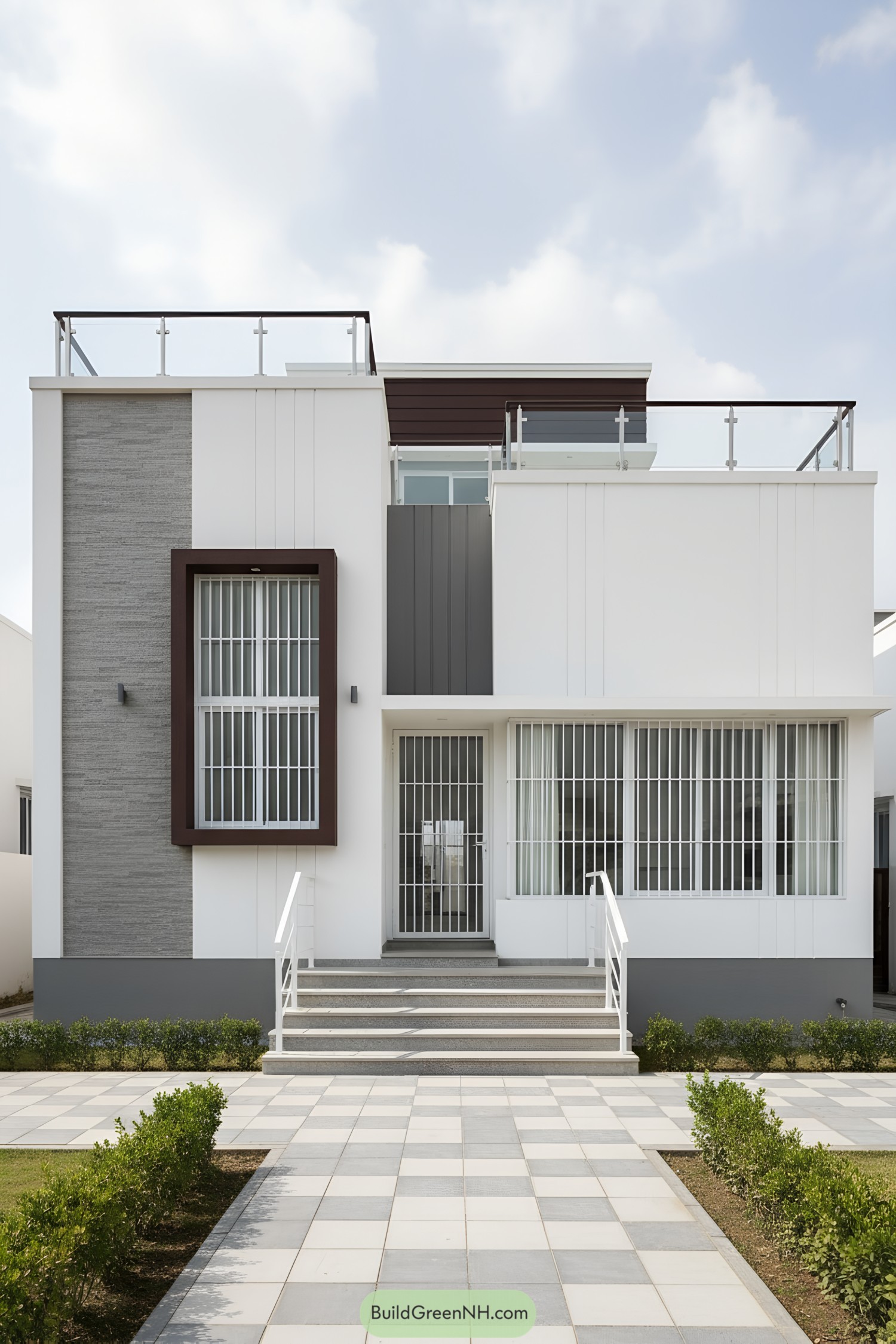 Contemporary single-story house with minimalist design