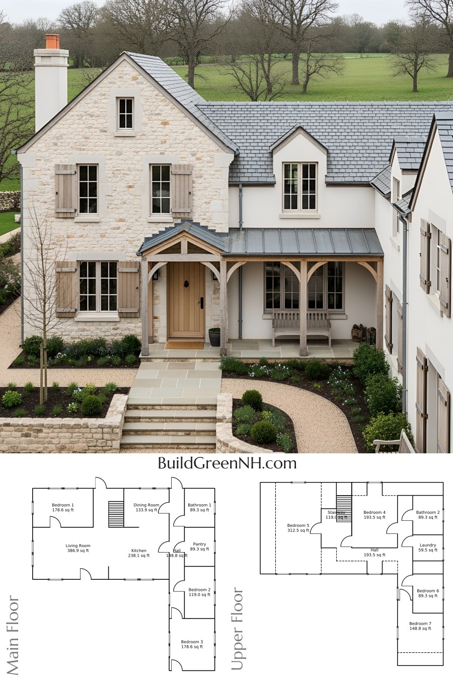 Farmhouse Floor Plans: A Limestone Dream with a Modern Twist