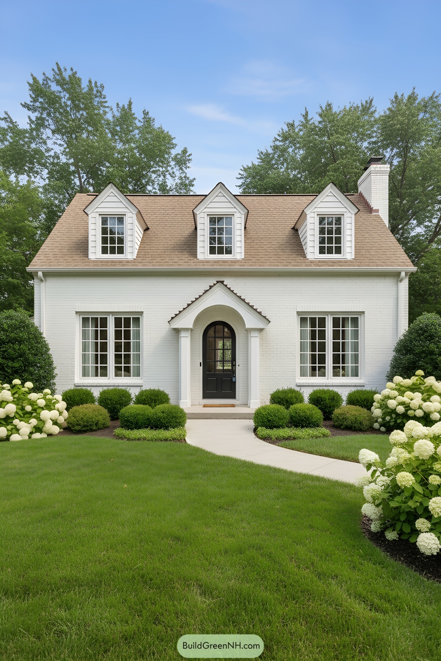 Classic brick cottage with a welcoming path