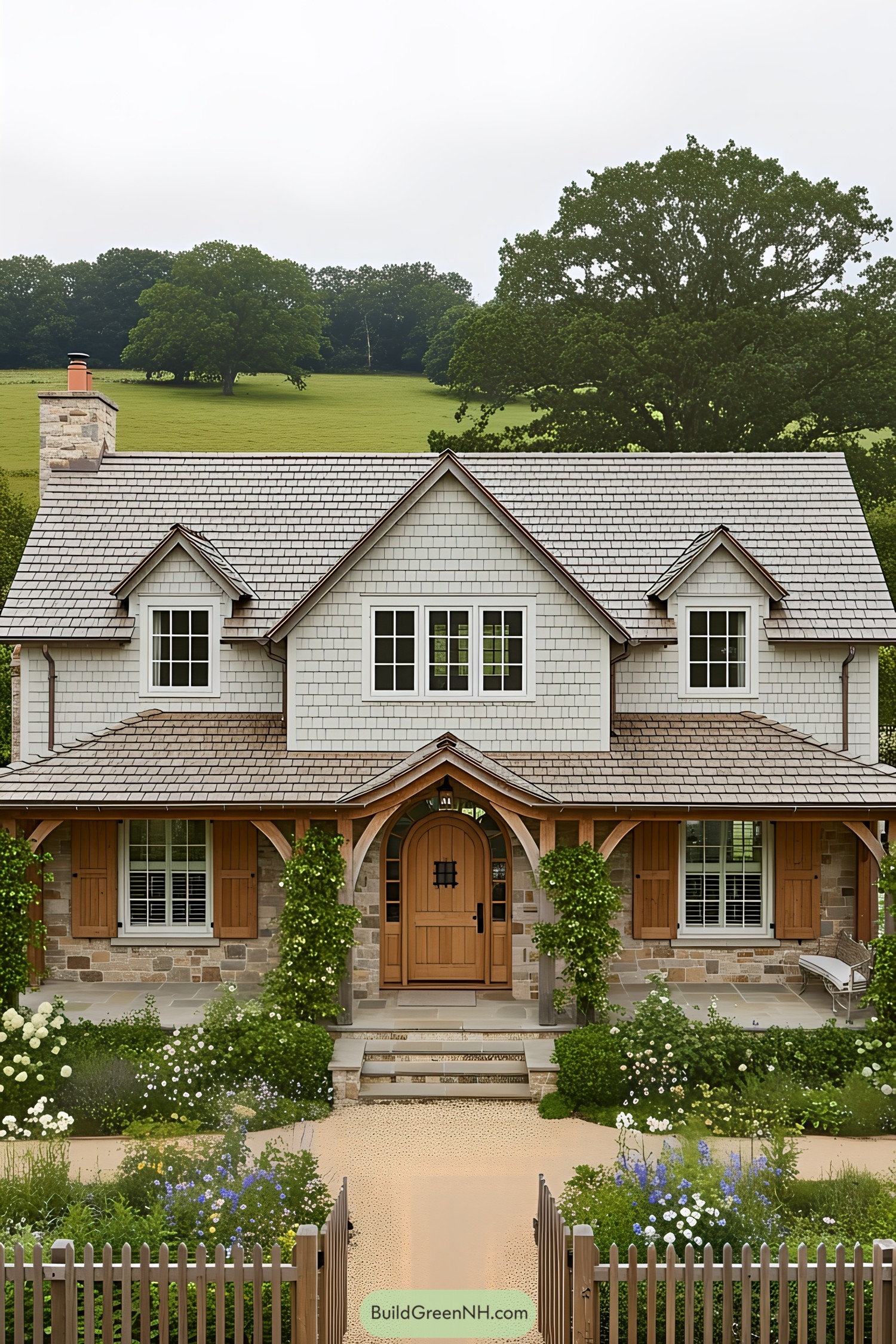 Cottagecore farmhouse with rustic charm