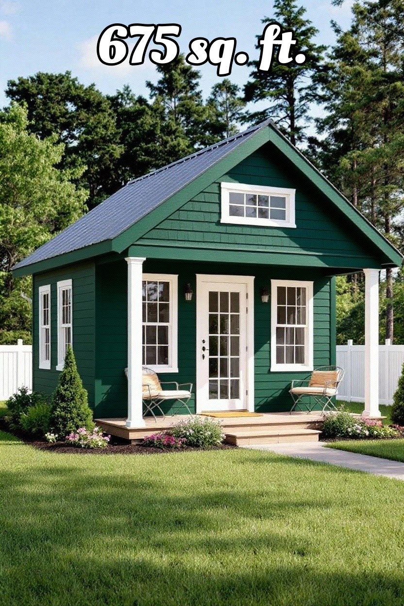 change house color to forest green