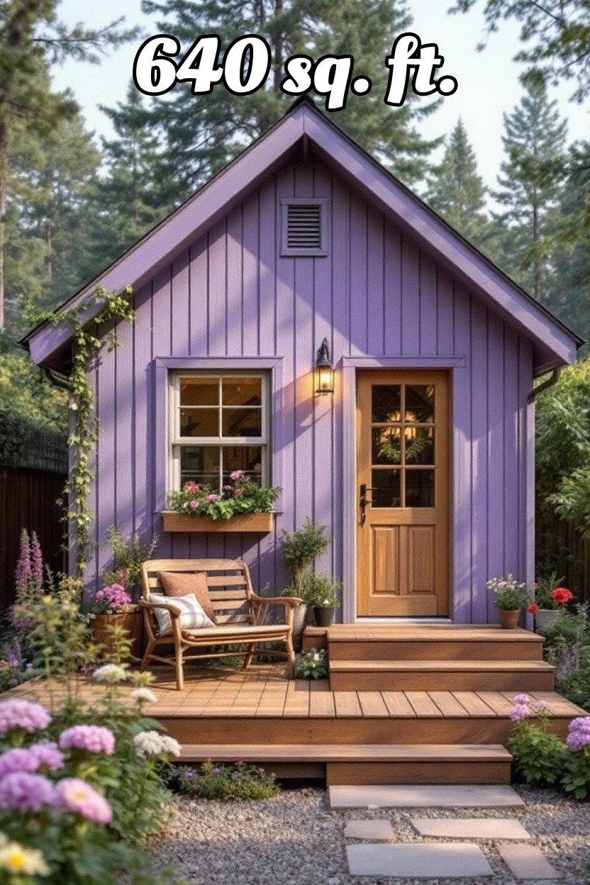 change house color to lavender