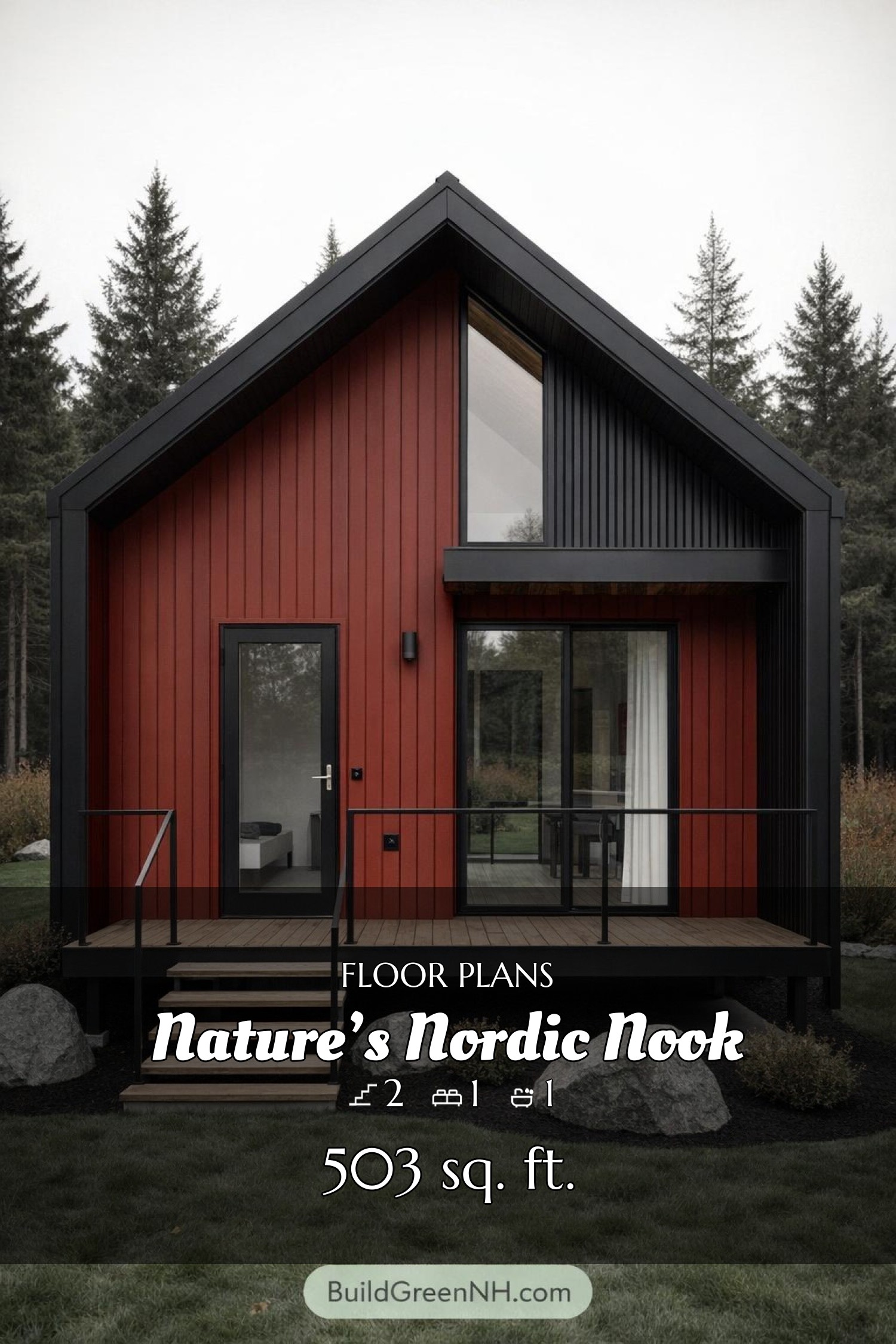 house siding deep red color