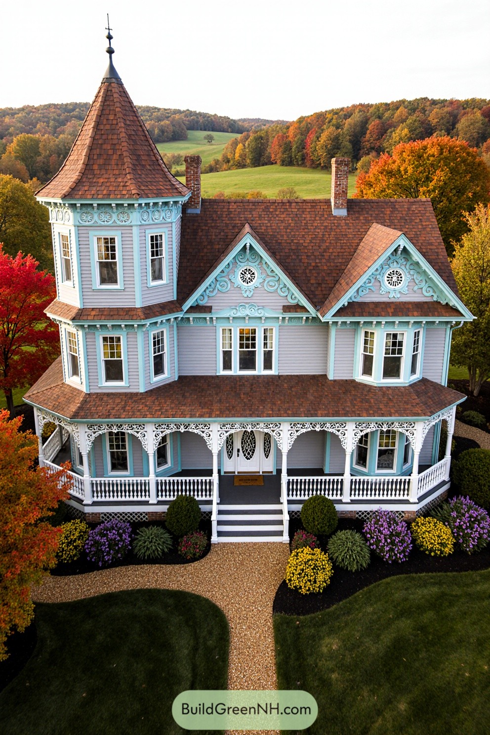 Charming Victorian farmhouse with ornate trim
