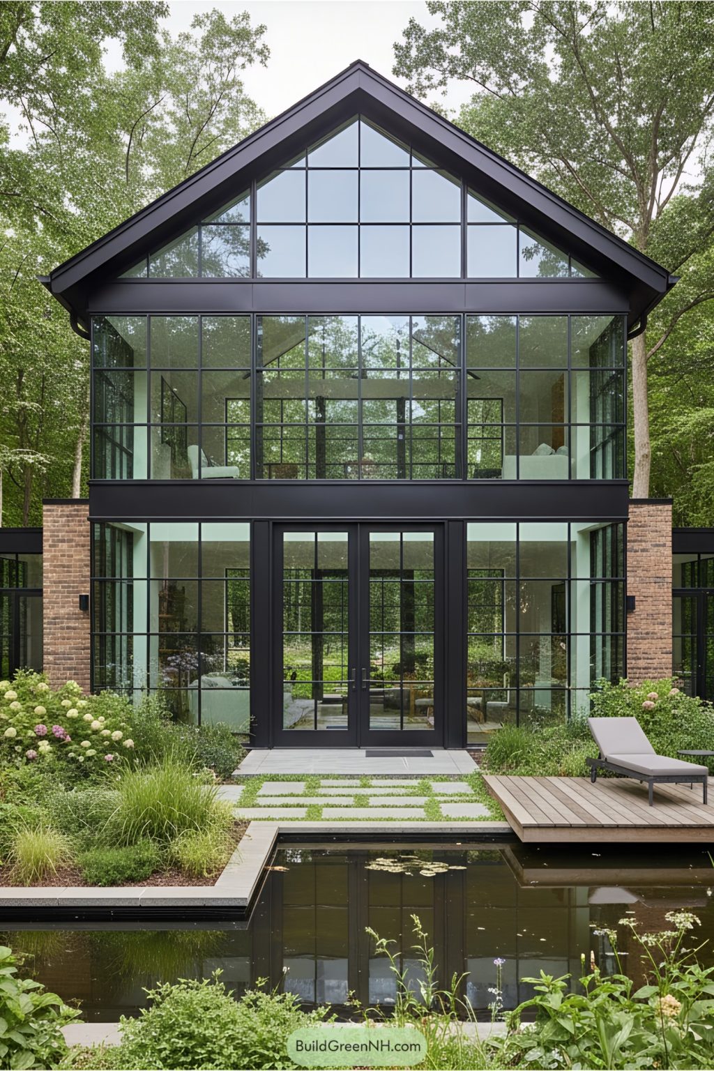 22 Full Glass Modern House Facades Surrounded by Nature's Embrace