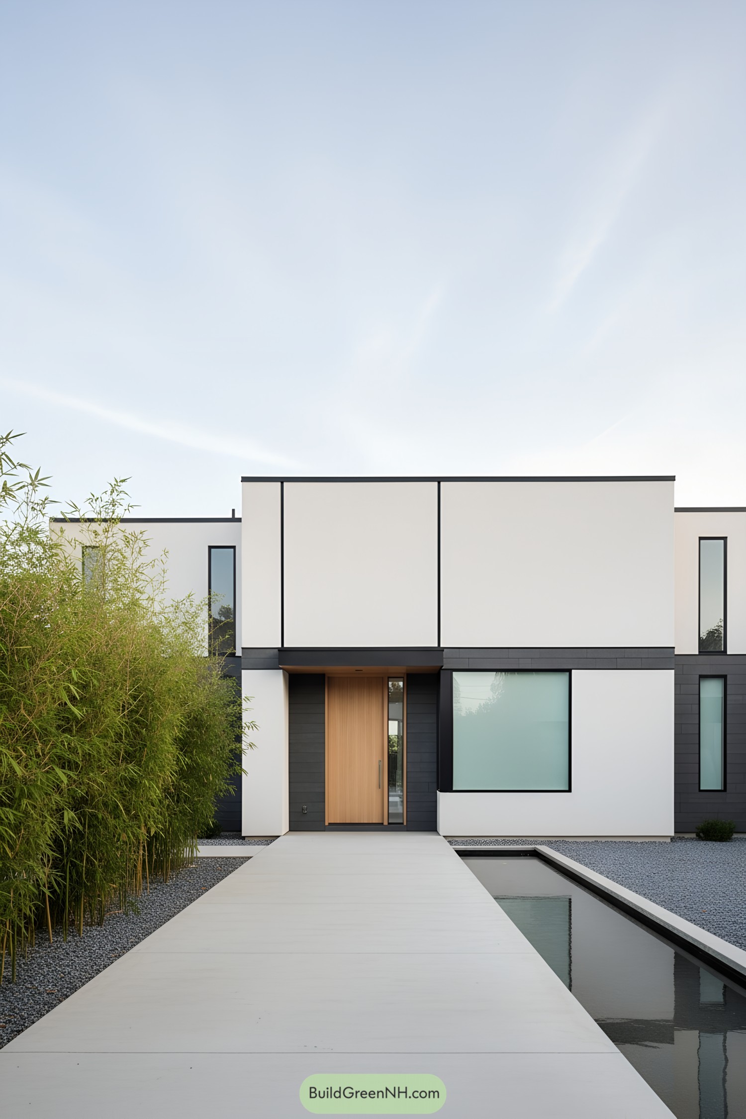 Modern single-floor house with minimalist design