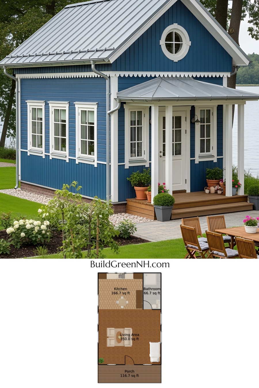 Nautical Nestled Nook: Lake House Floor Plans