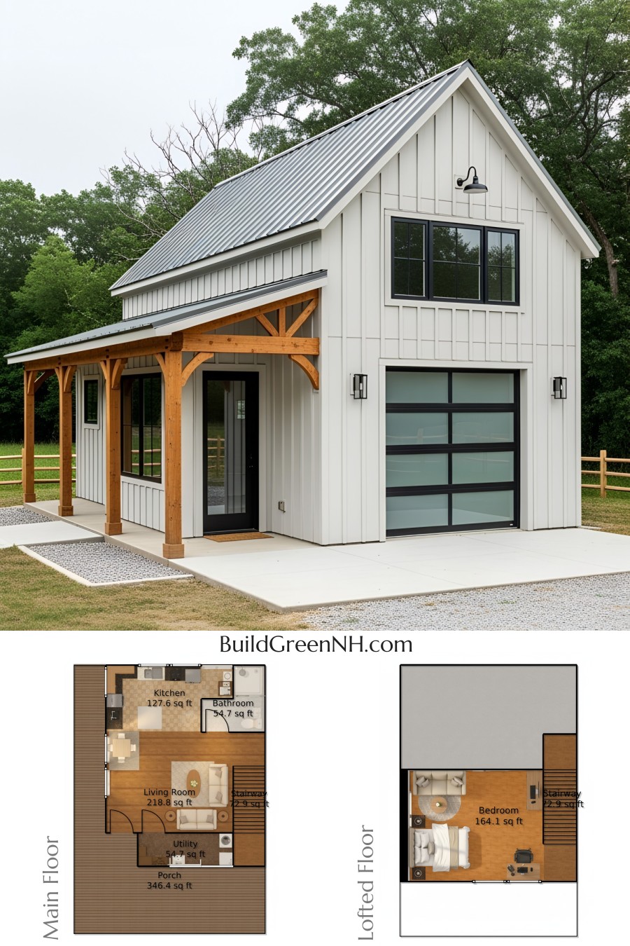 Barndominium Floor Plans: Teeny Tin Roof Barndo Retreat