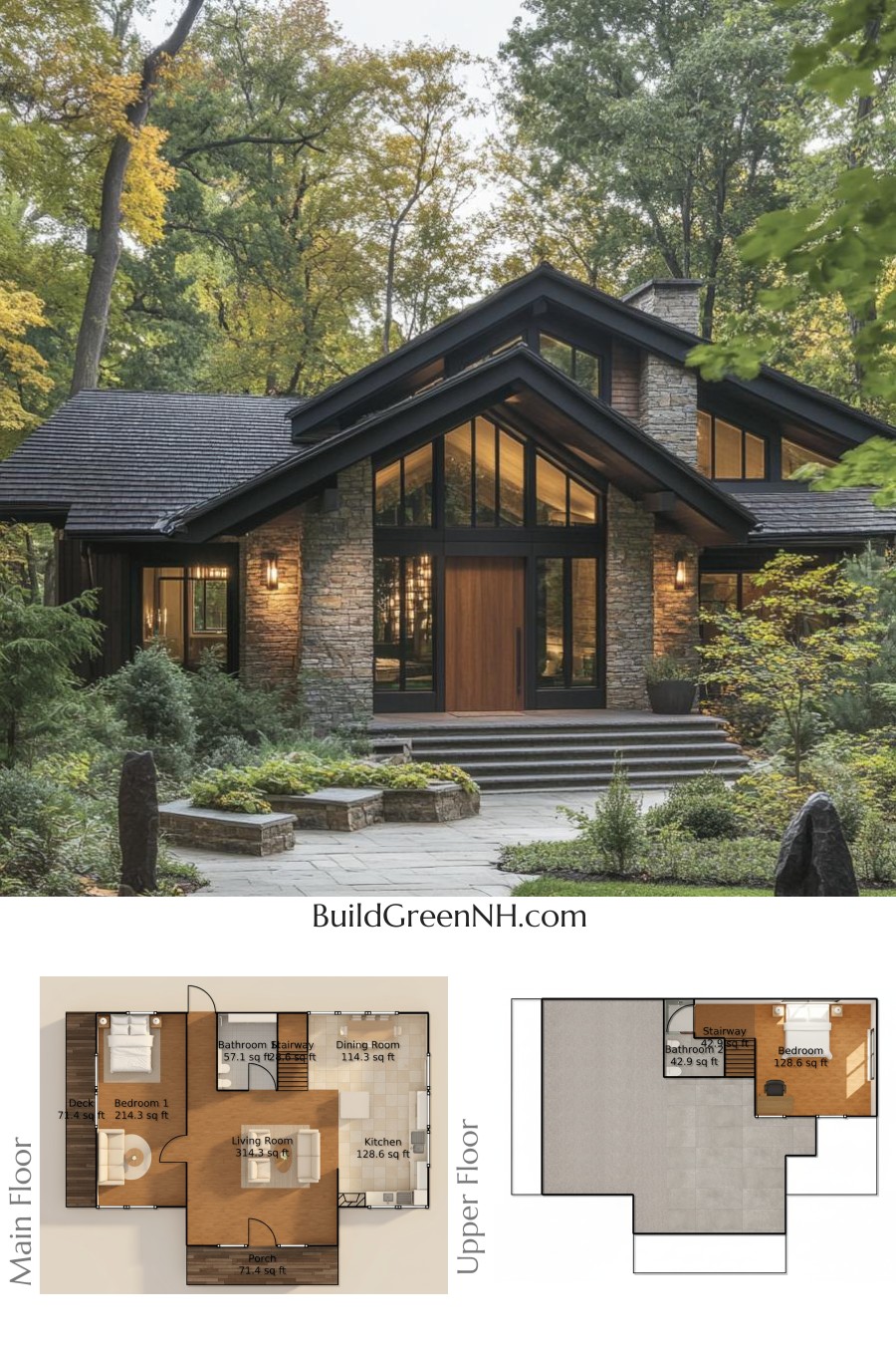 Mountain Home Floor Plan: Woodland Dream Dwelling