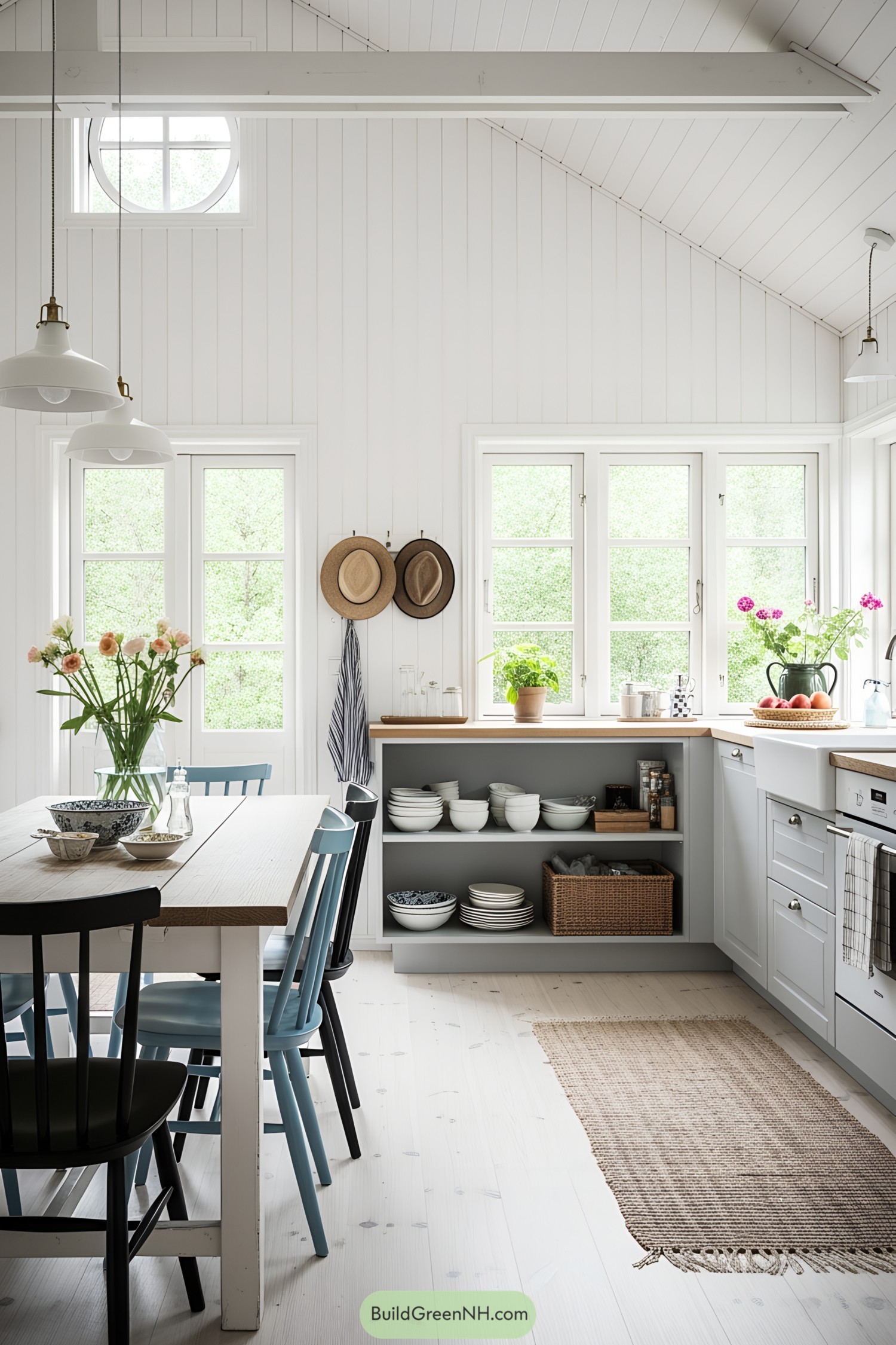 Bright and airy kitchen with Scandinavian style