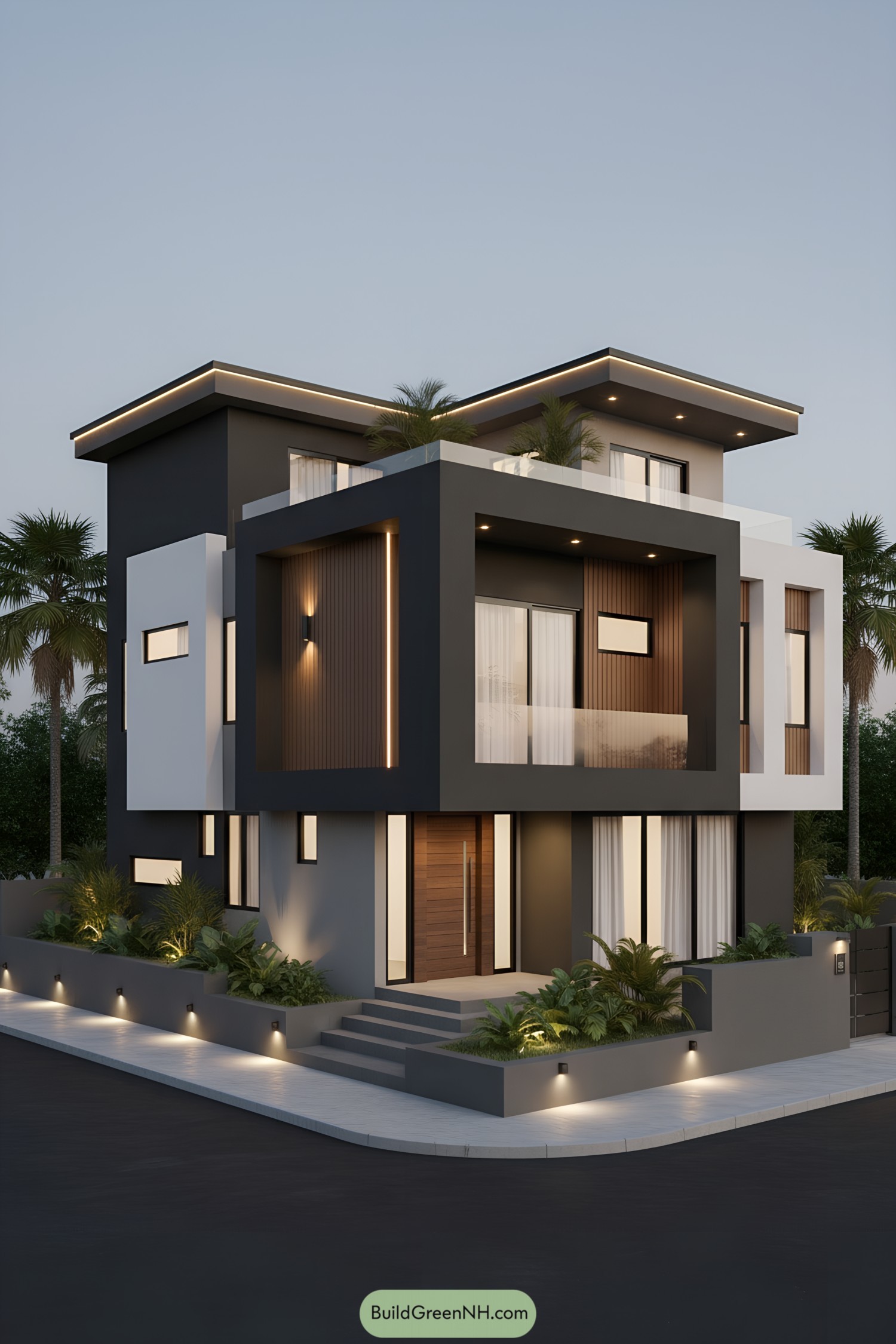27 Corner House Elevation Designs for Stylish Street Facing Homes