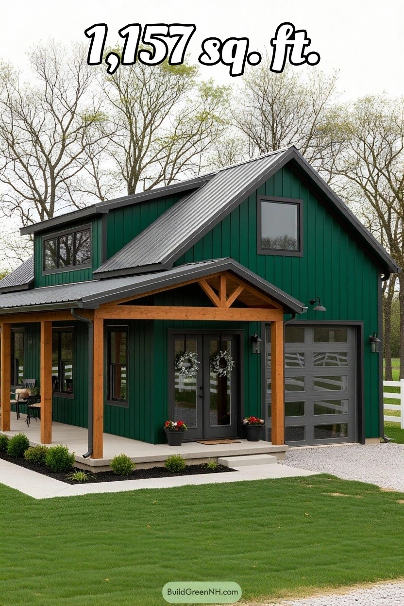 change house color to forest green