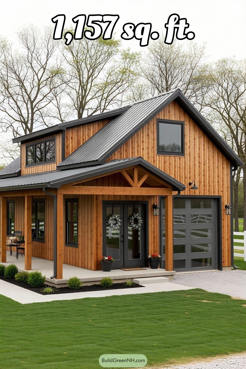 change house color to vertical timber slats