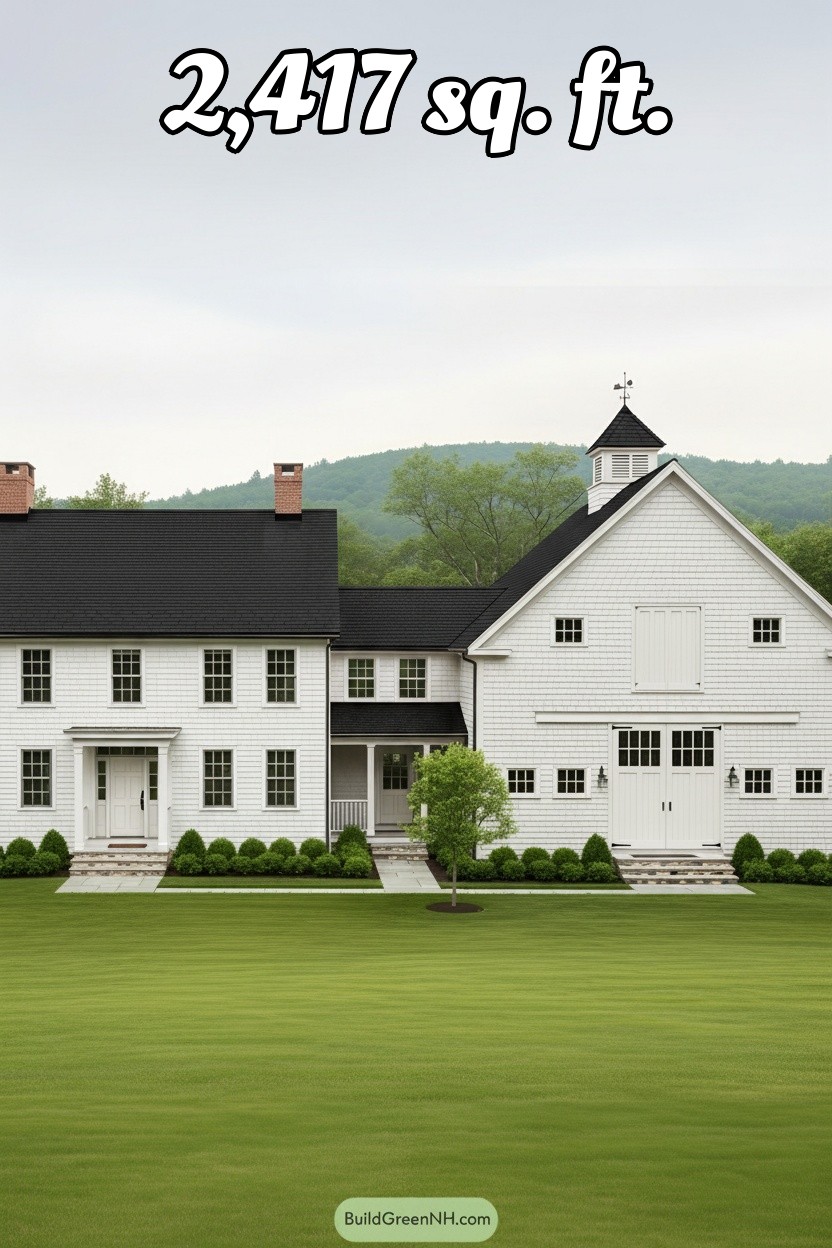 change house color to white with black trim and roof to black