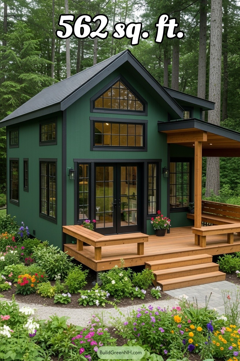 change house color to forest green