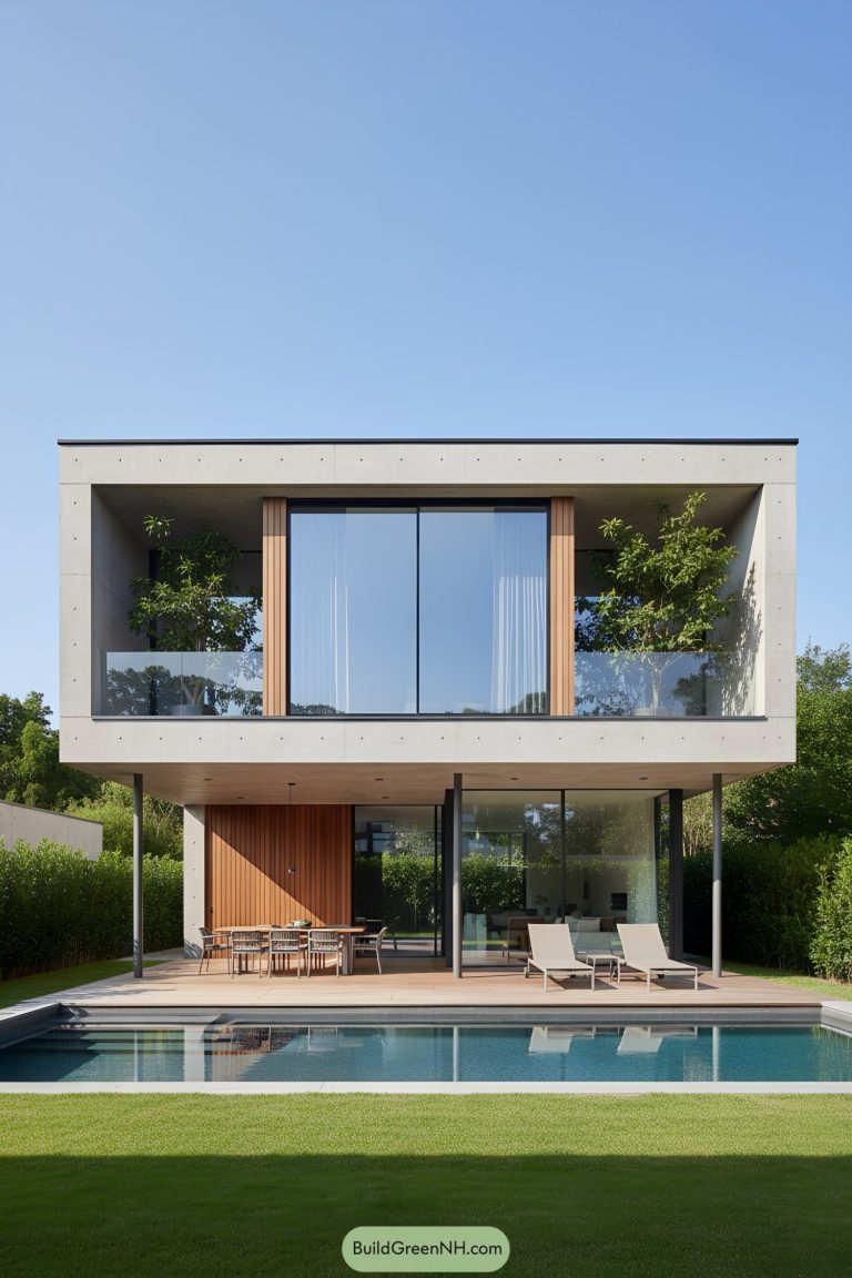 Image showcasing 27 Woods and Concrete Houses That Blend Nature And Urban Charm