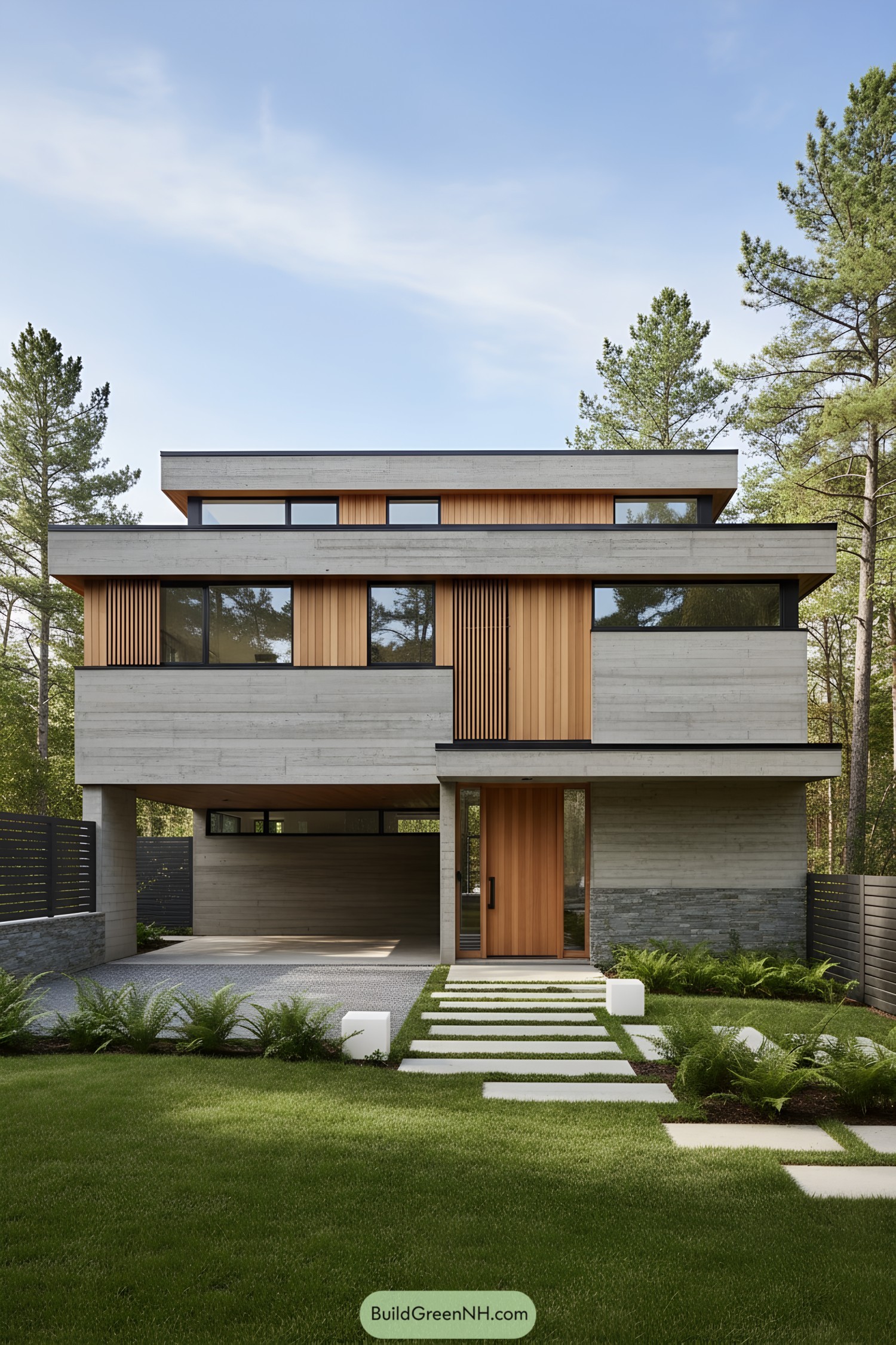 27 Exposed Concrete Facade Houses with Bold Curb Appeal