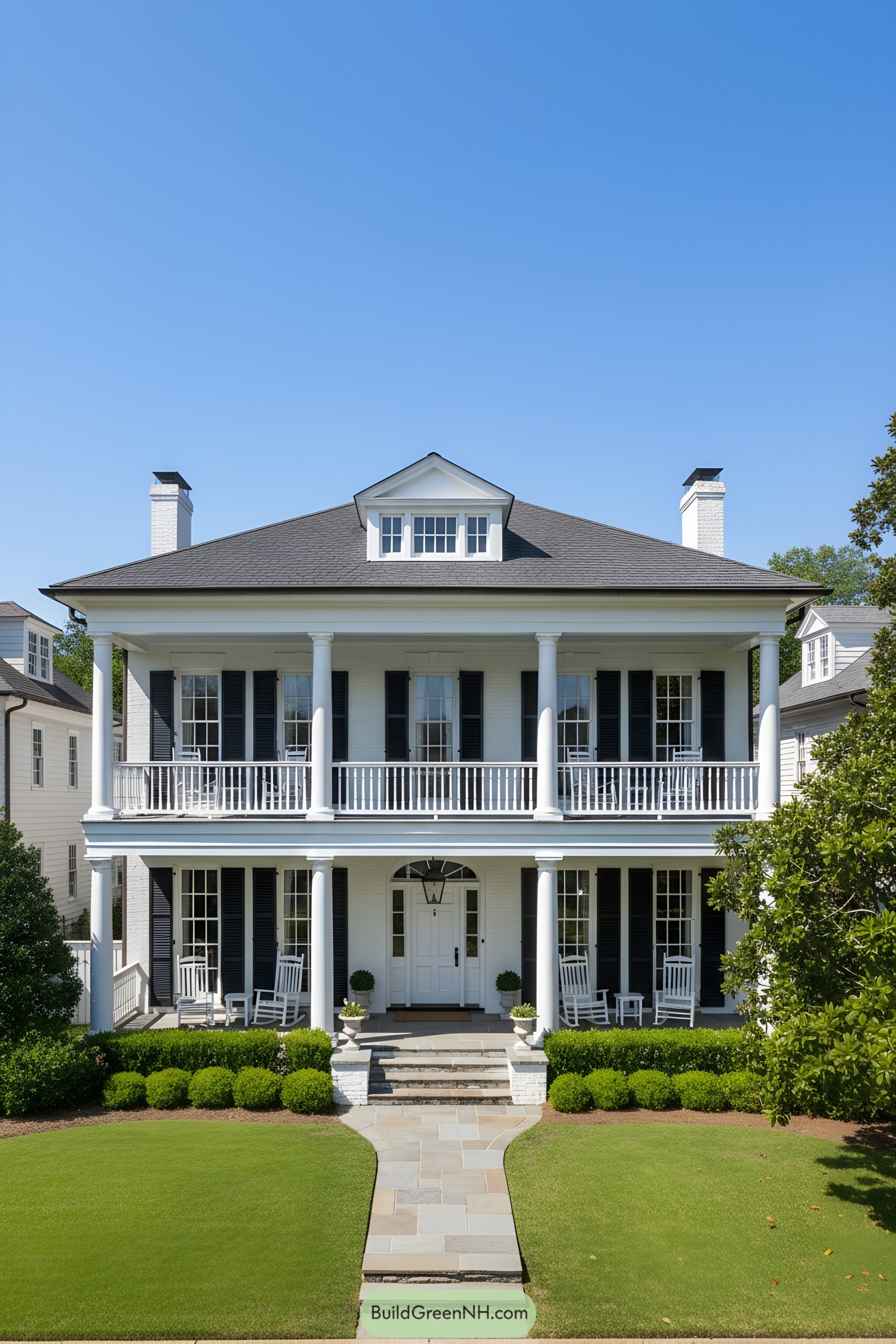 Two-Story Creole home with double porches