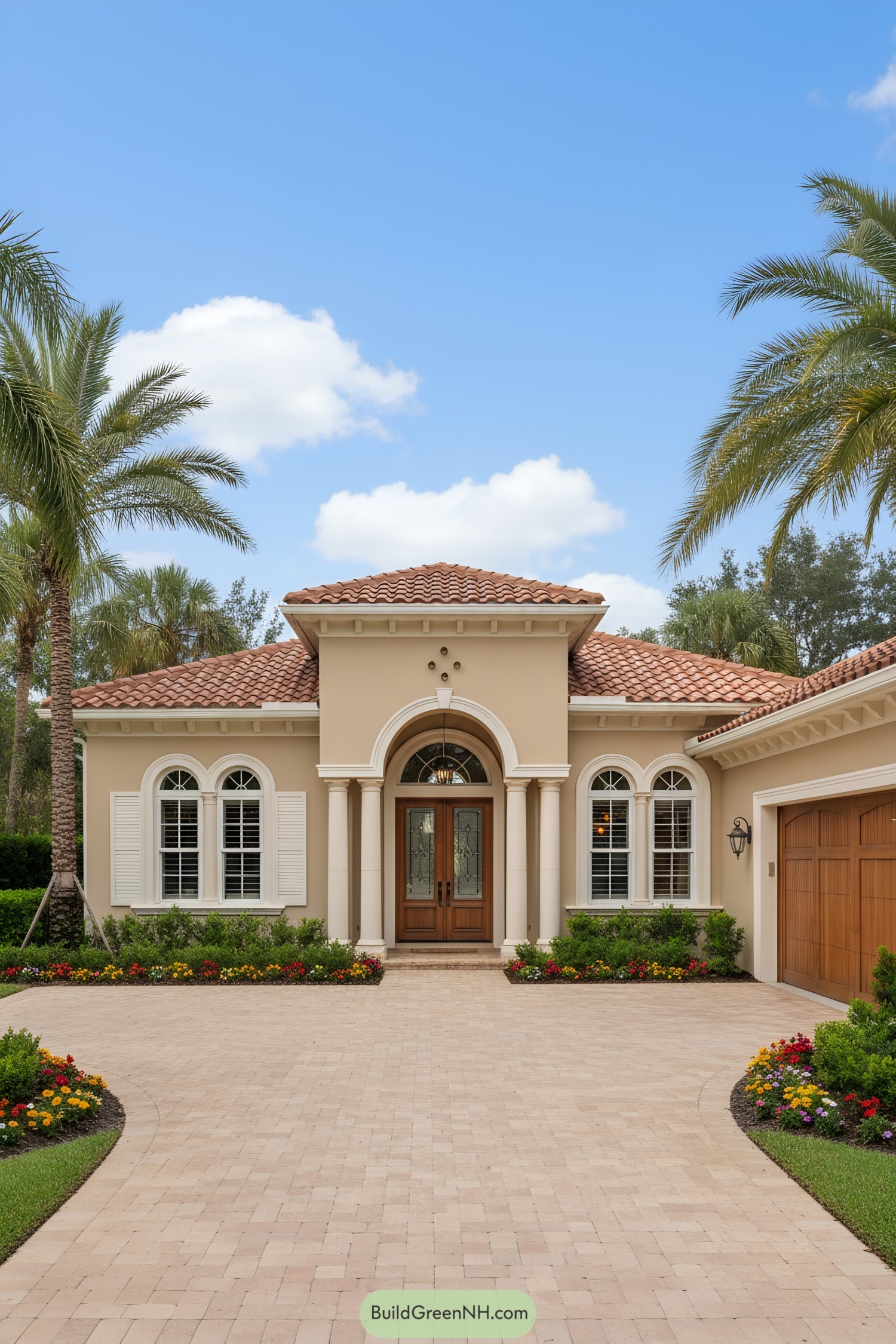 Spanish-style house with terracotta roof