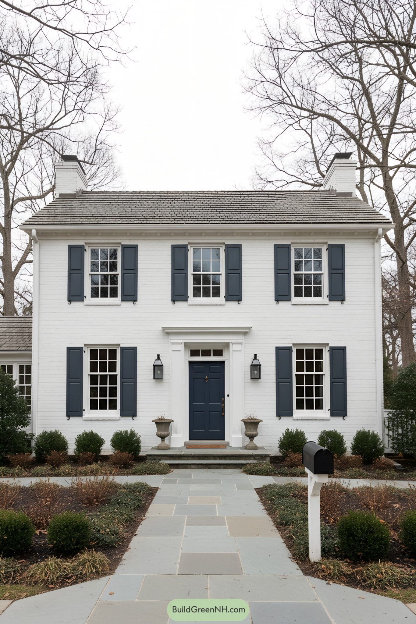 27 White Colonial House Designs With Timeless Elegance