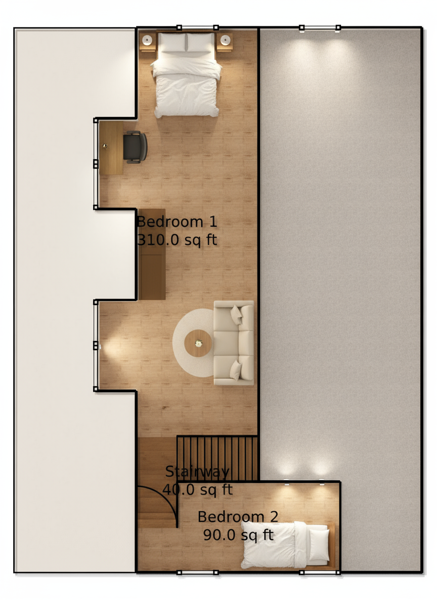 Lofted Floor