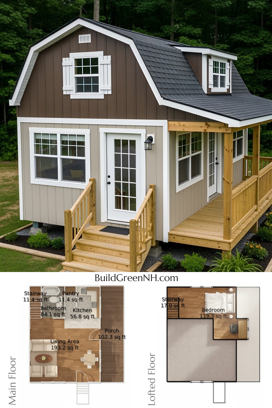 Tiny Barn House Floor Plans: Chocolate Creme Barnhouse