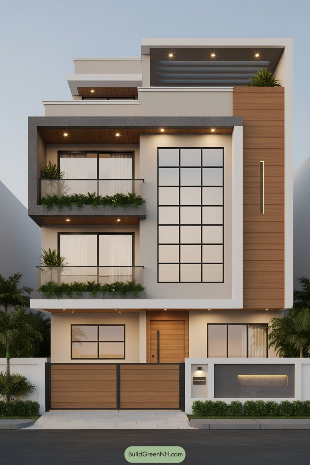 27 Towering Modern 4-Story House Elevation Designs