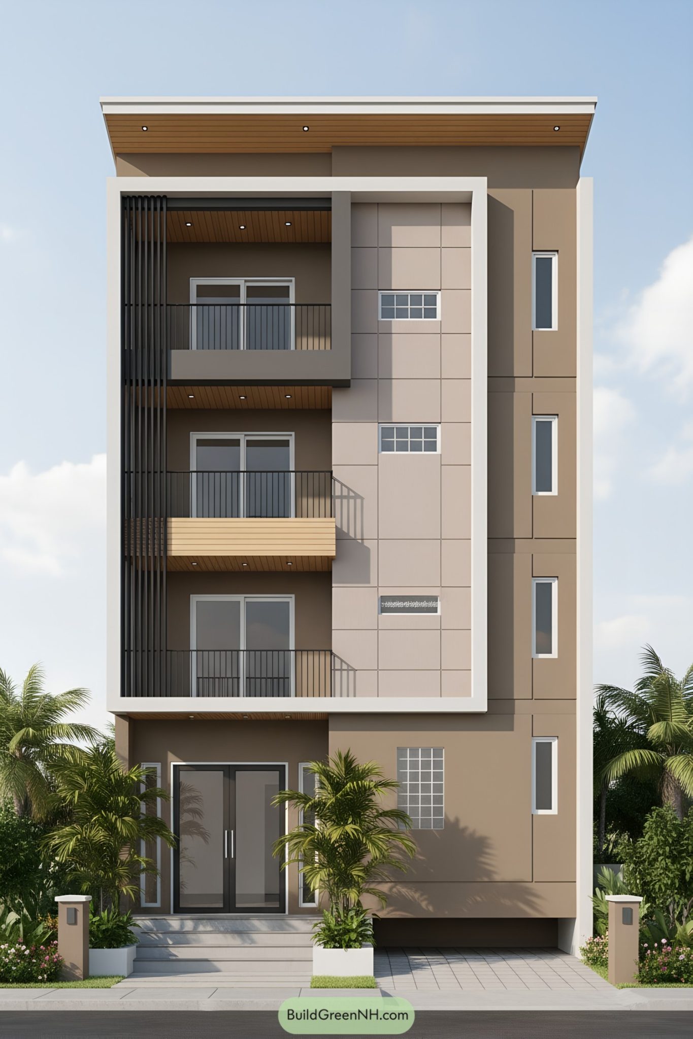 27 Towering Modern 4-Story House Elevation Designs