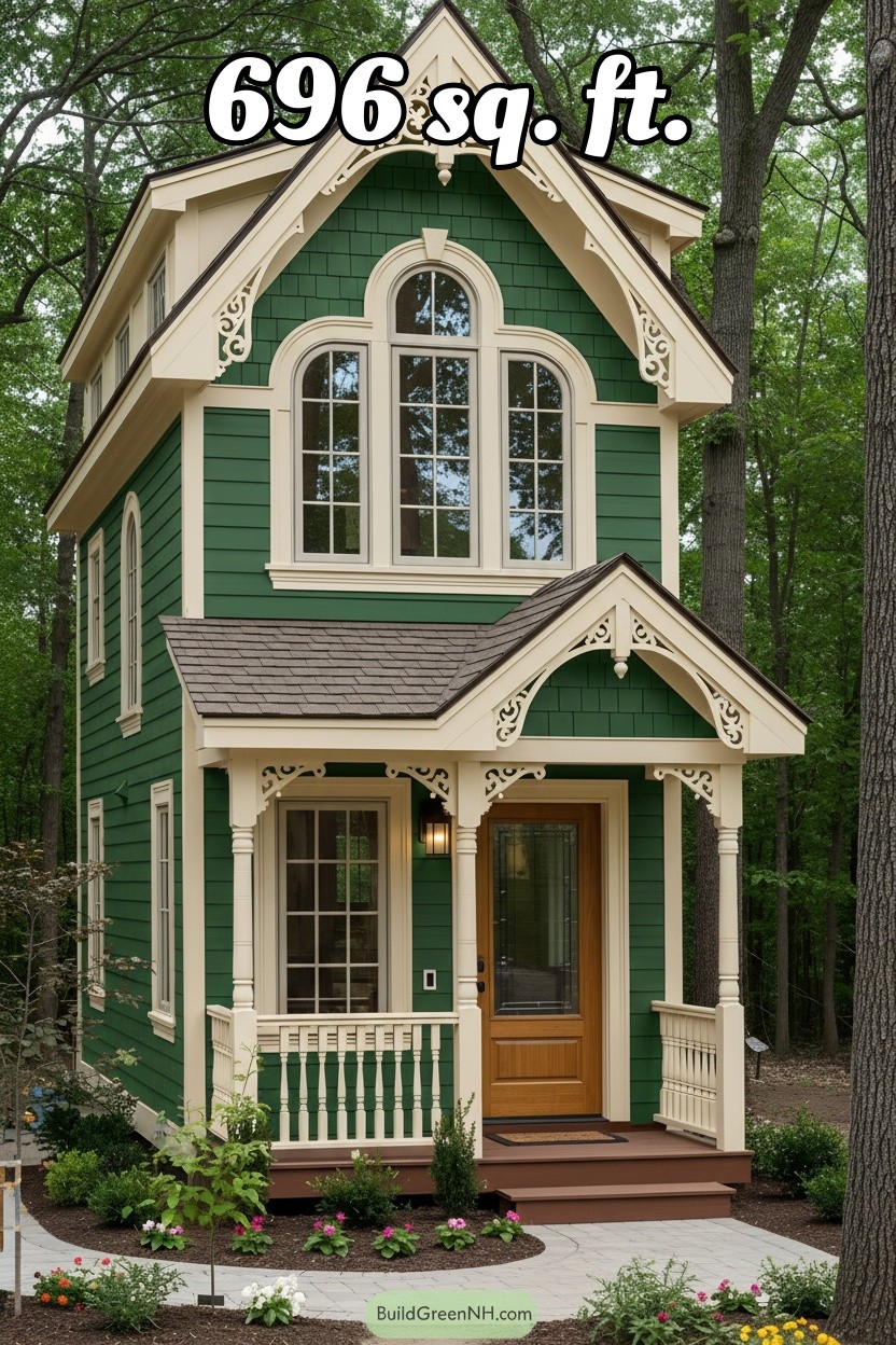 change house color to forest green