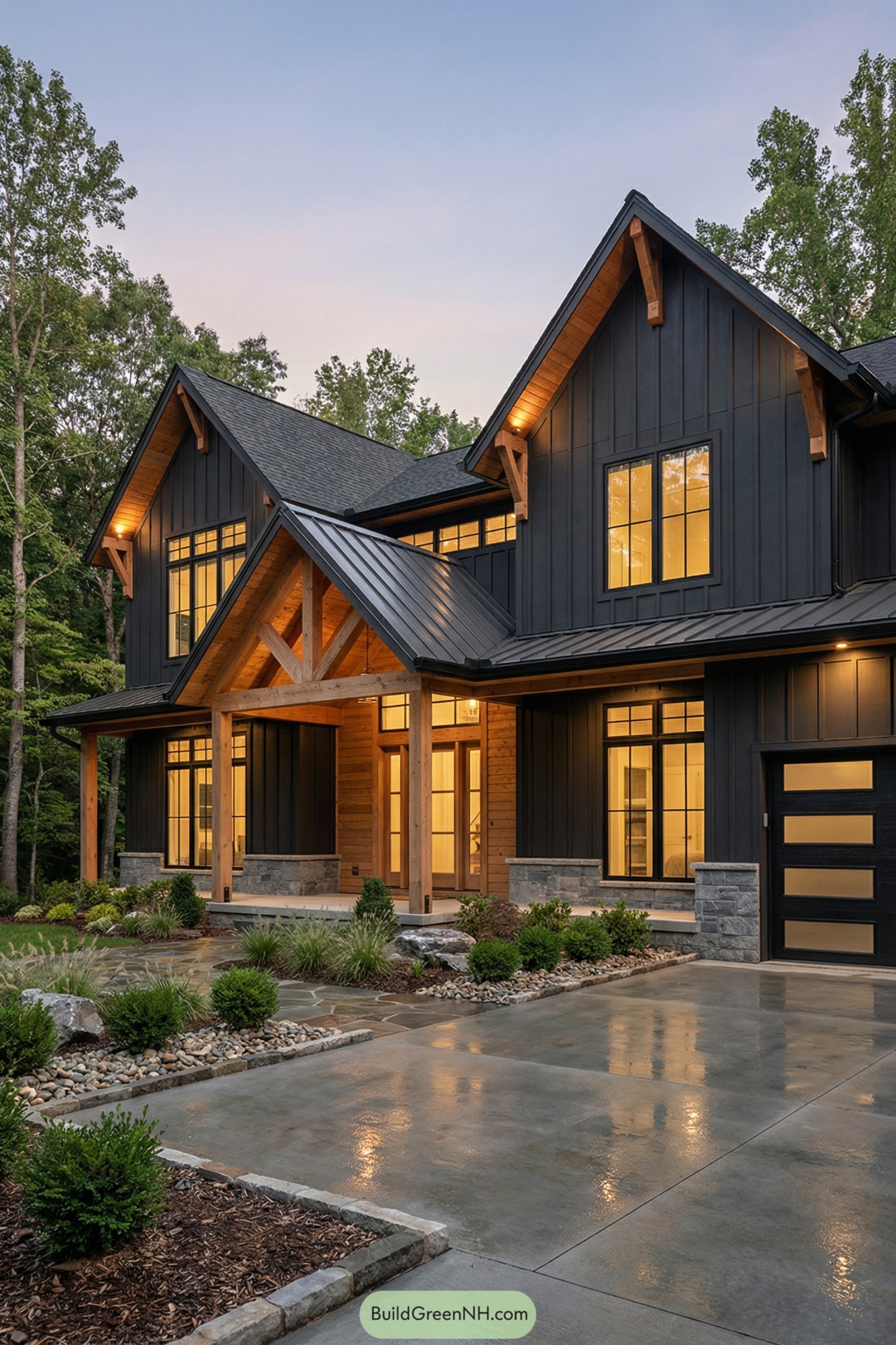 24 Striking Black and Cedar Houses With Stunning Curb Appeal