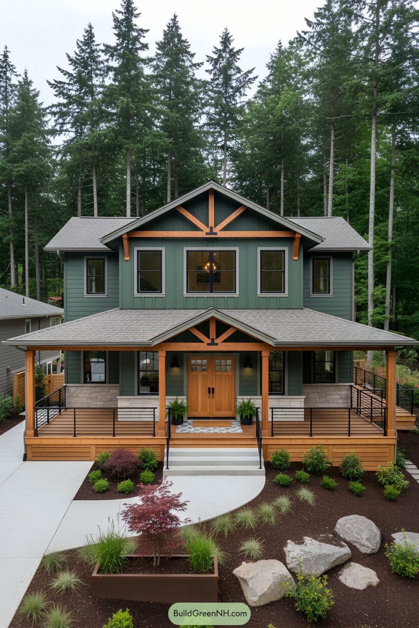 27 Forest Green Houses That Blend Seamlessly with Nature