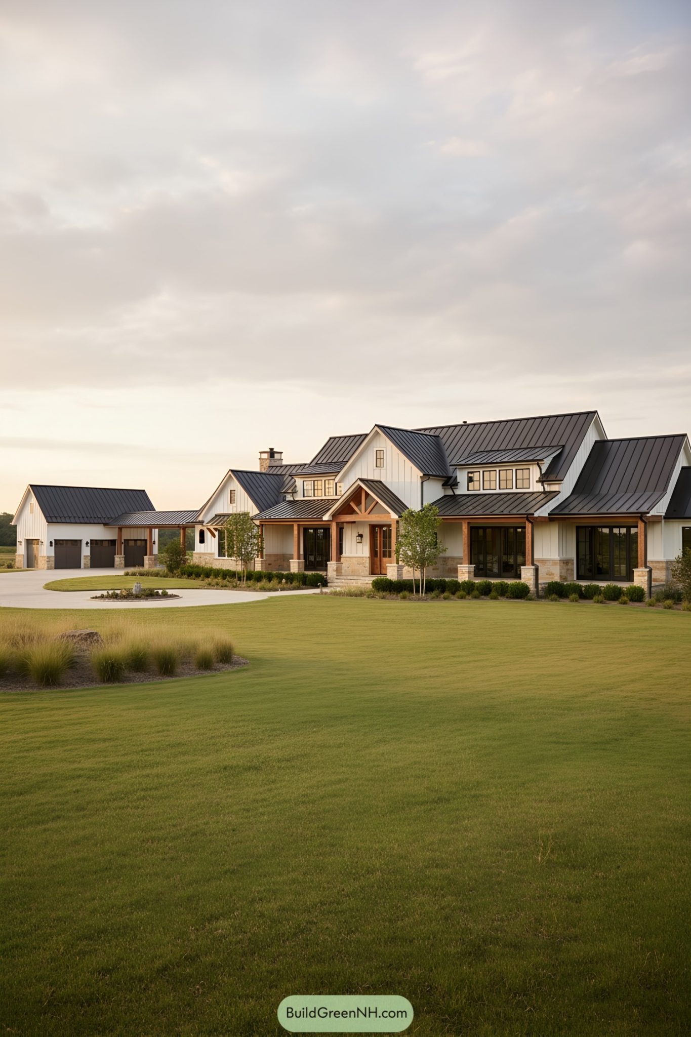 26 Large Ranch House That Add Luxe to Rural Living