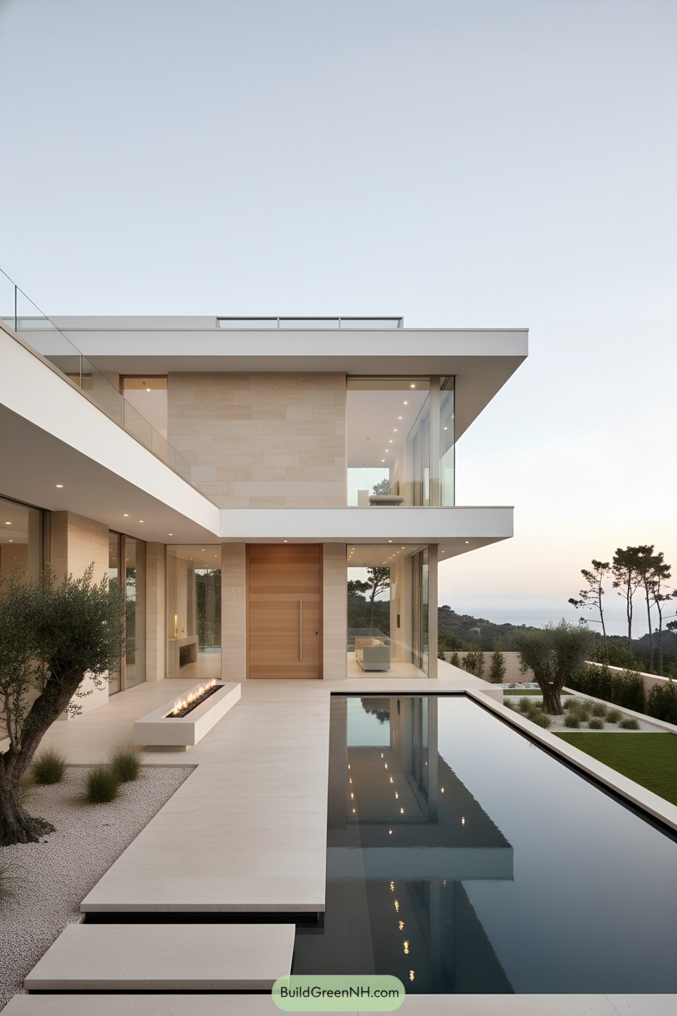 27 Minimalist Dream Houses You'll Love - Minimalist Penthouse Design With Exterior Overhangs