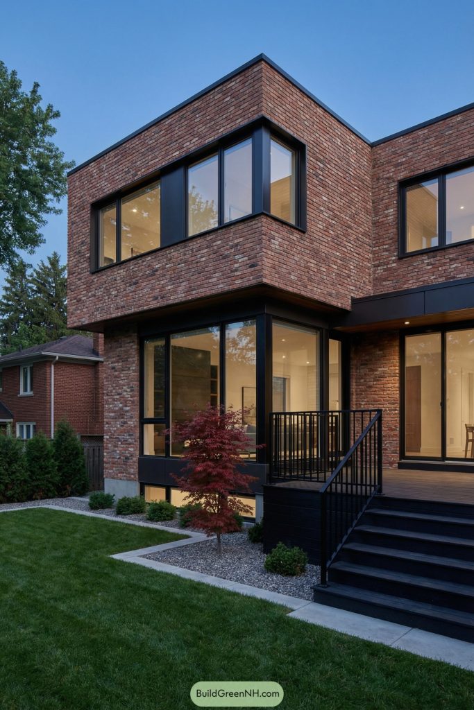 Shadow Band Window 24 Modern Brick Houses That Will Never Go Out of Style