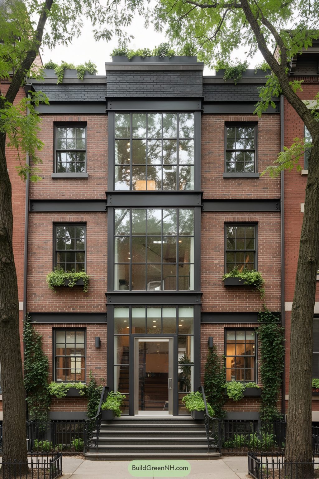 25 Vibrant Modern House Exteriors With Glass Atrium