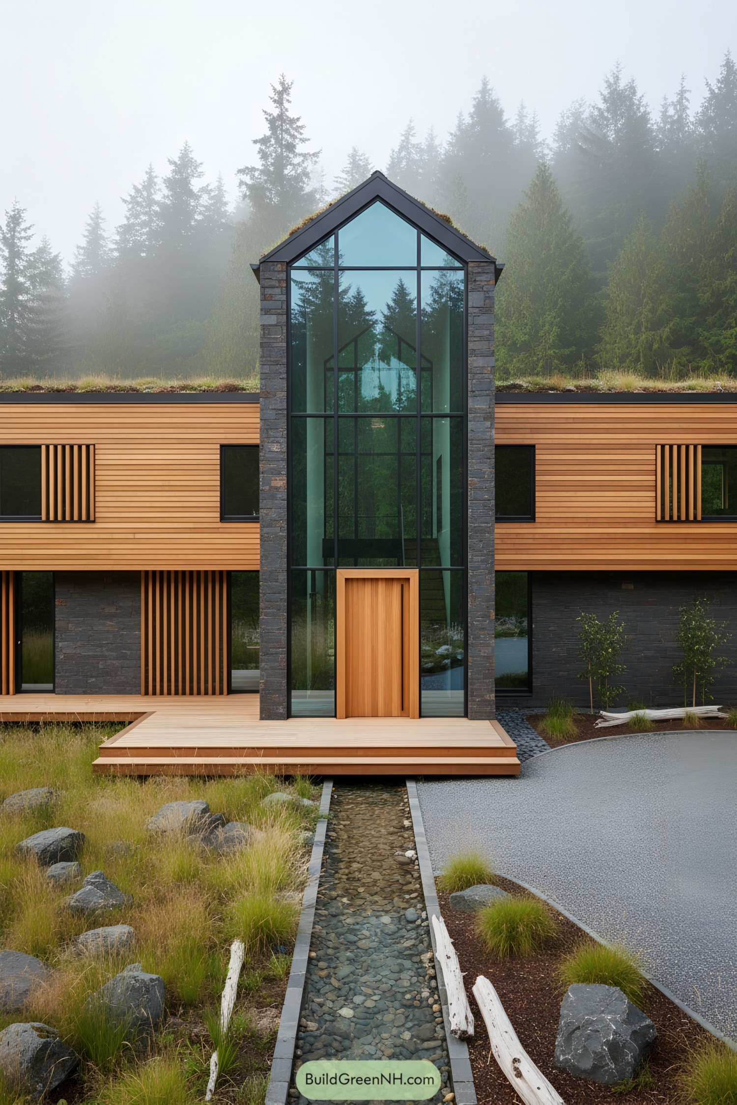 25 Vibrant Modern House Exteriors With Glass Atrium