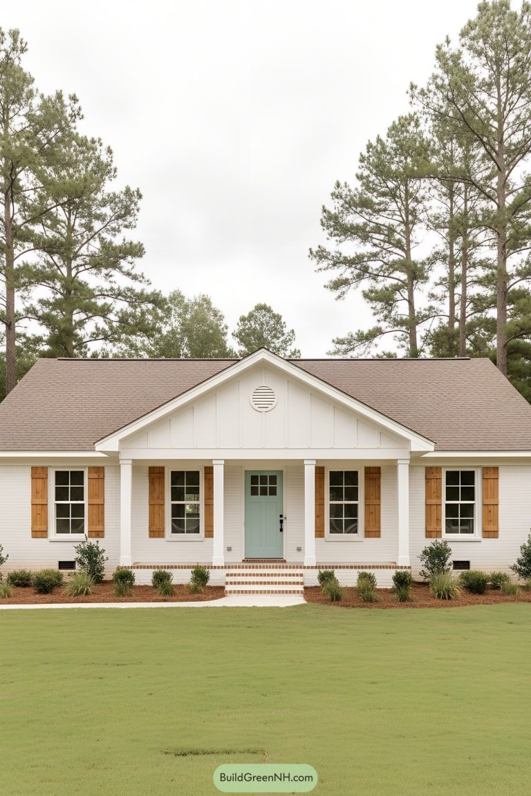 27 White Brick Ranch Houses in Simple and Timeless Style
