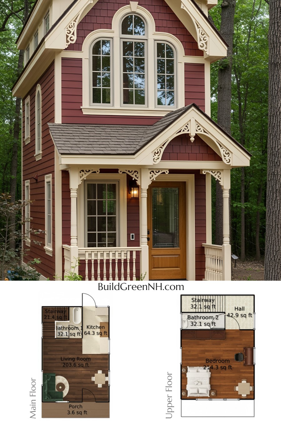 Tiny House Floor Plans: Little Lark: A Mini Victorian Sanctuary