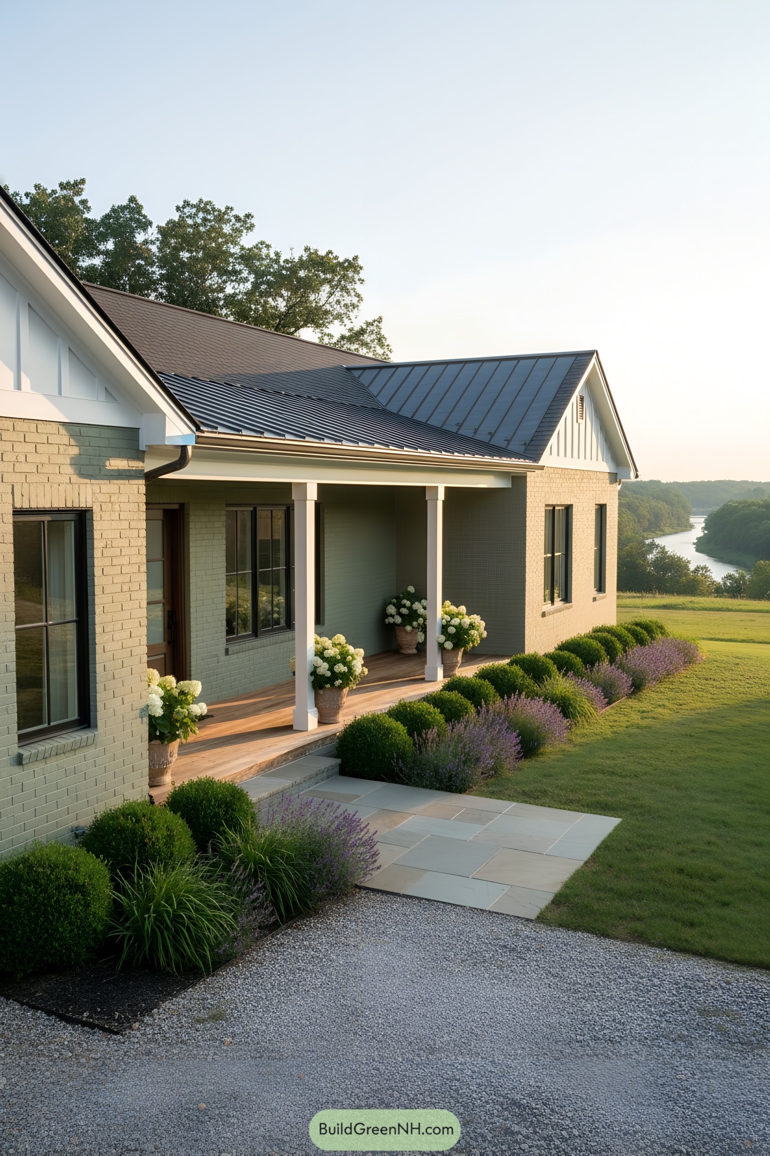 24 Painted Brick Ranch Houses With Classic Curb Appeal