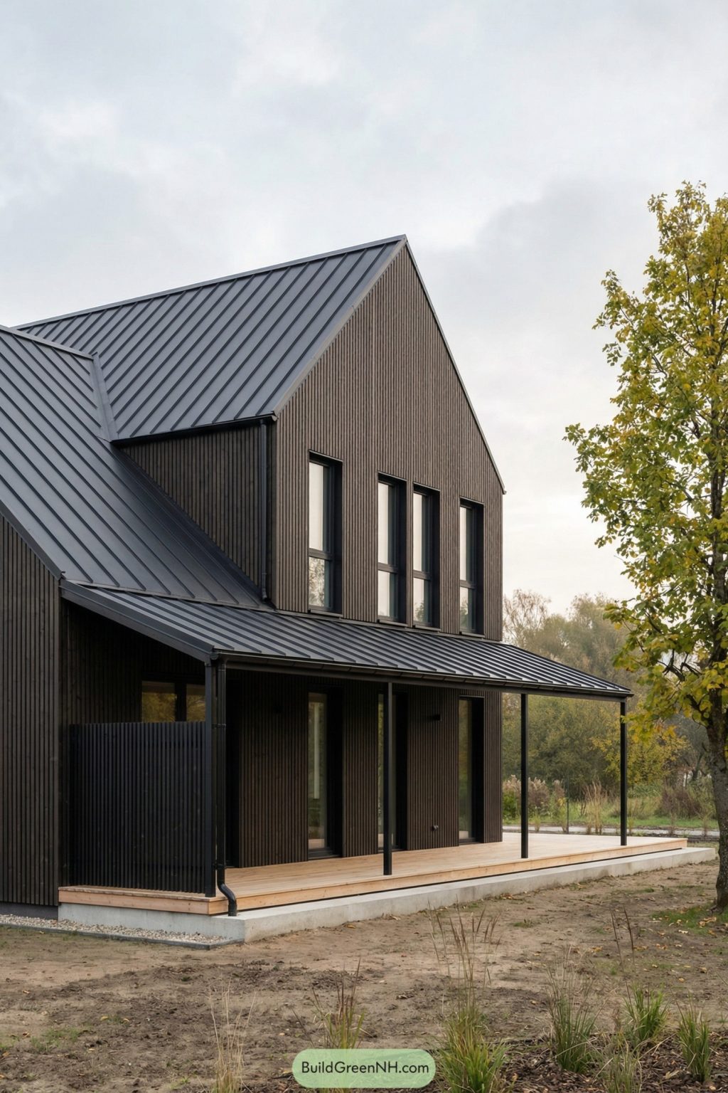 21 Modern Houses with Black Metal Roofs and Striking Curb Appeal