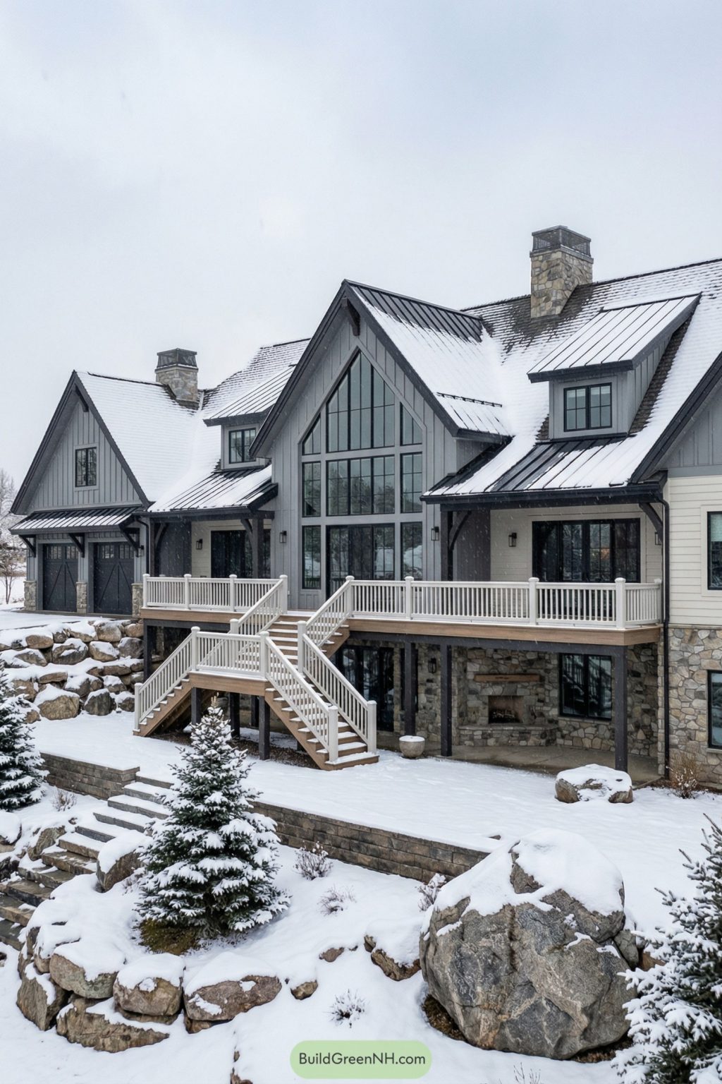 22 Enchanting Winter Mansions That Capture Holiday Magic