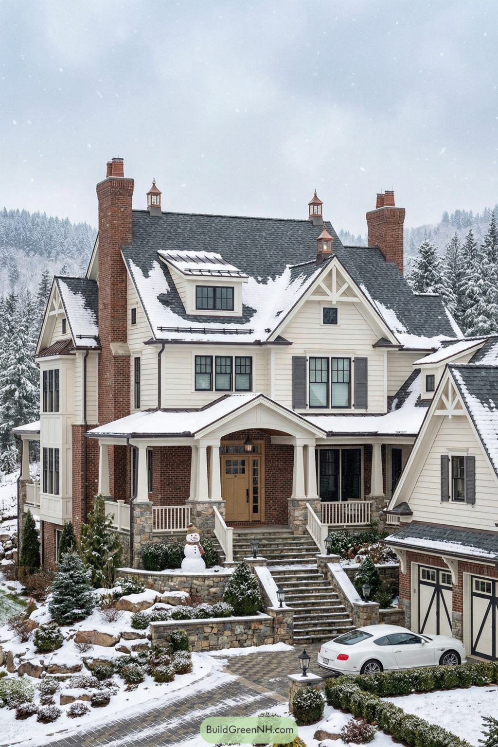 22 Enchanting Winter Mansions That Capture Holiday Magic